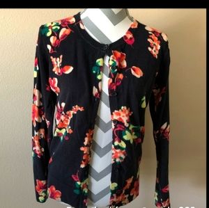 💄 cardigan sweater Marona black floral  L